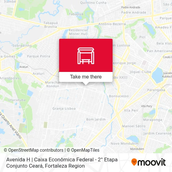 Avenida H | Caixa Econômica Federal - 2° Etapa Conjunto Ceará map