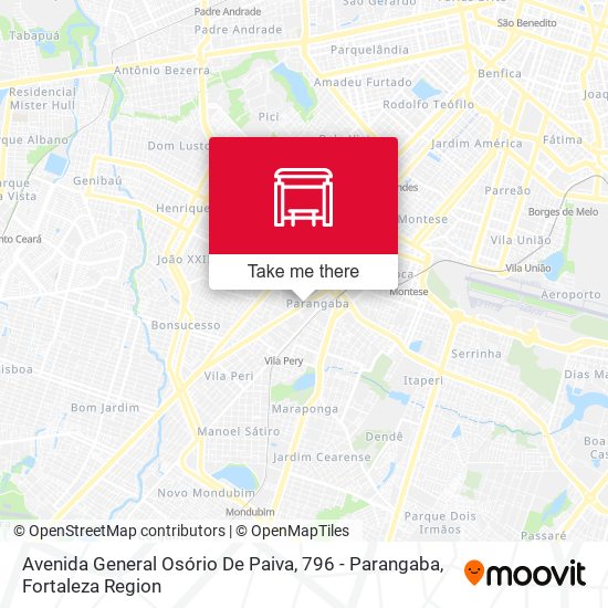 Avenida General Osório De Paiva, 796 - Parangaba map