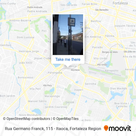 Rua Germano Franck, 115 - Itaoca map