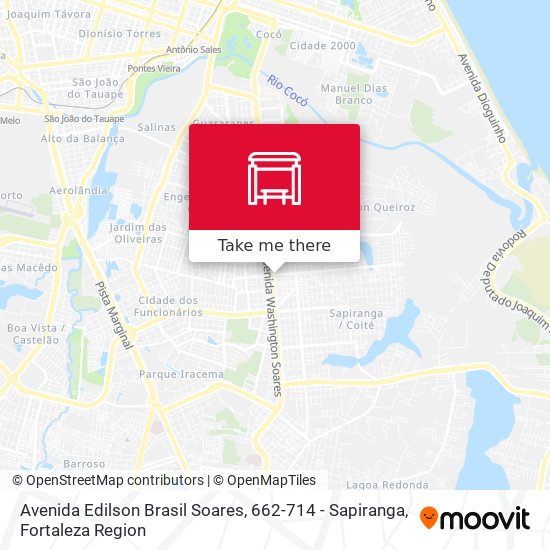 Avenida Edilson Brasil Soares, 662-714 - Sapiranga map