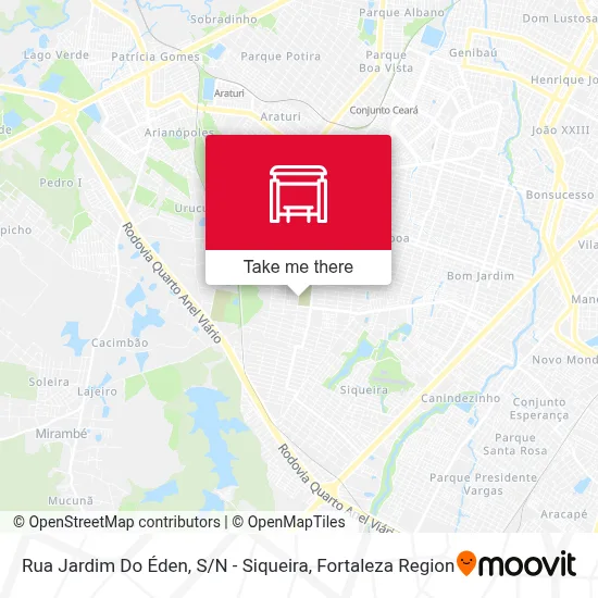 Rua Jardim Do Éden, S / N - Siqueira map