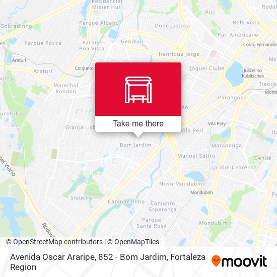 Avenida Oscar Araripe, 852 - Bom Jardim map