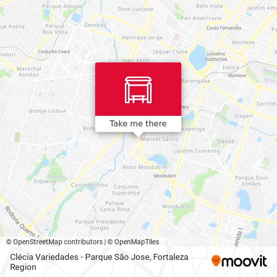 Mapa Clécia Variedades - Parque São Jose