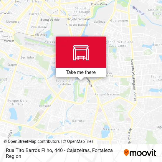 Rua Tito Barros Filho, 440 - Cajazeiras map