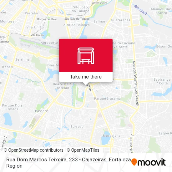 Rua Dom Marcos Teixeira, 233 - Cajazeiras map