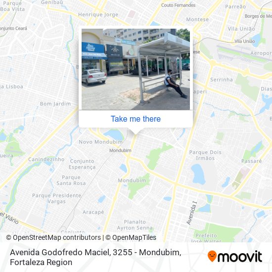 Mapa Avenida Godofredo Maciel, 3255 - Mondubim