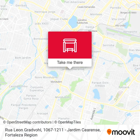 Rua Leon Gradvohl, 1067-1211 - Jardim Cearense map