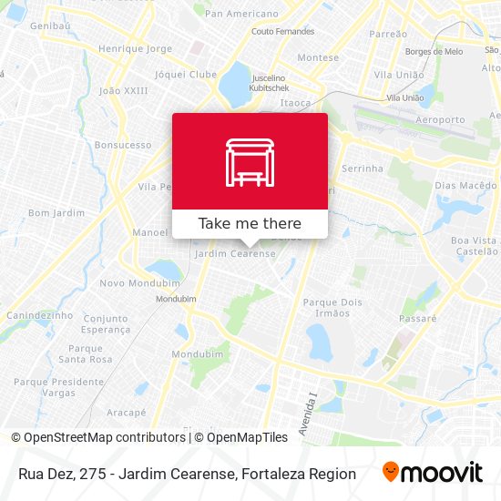 Rua Dez, 275 - Jardim Cearense map