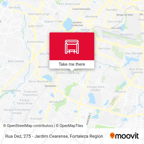 Rua Dez, 275 - Jardim Cearense map