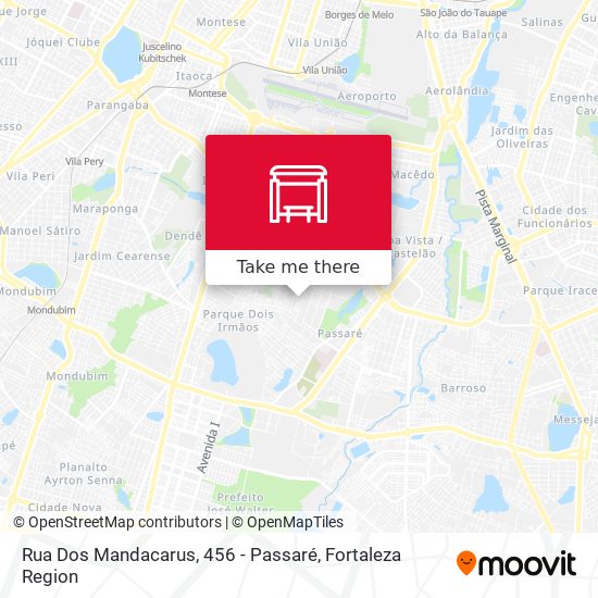 Rua Dos Mandacarus, 456 - Passaré map