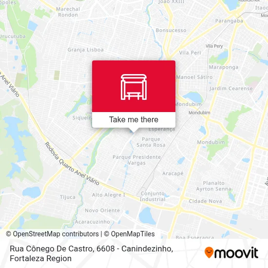Rua Cônego De Castro, 6608 - Canindezinho map