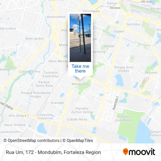 Rua Um, 172 - Mondubim map