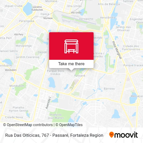 Rua Das Oiticicas, 767 - Passaré map