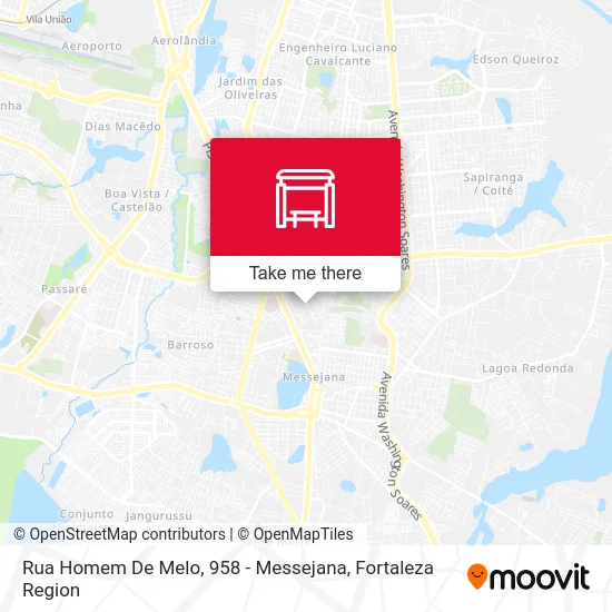 Rua Homem De Melo, 958 - Messejana map
