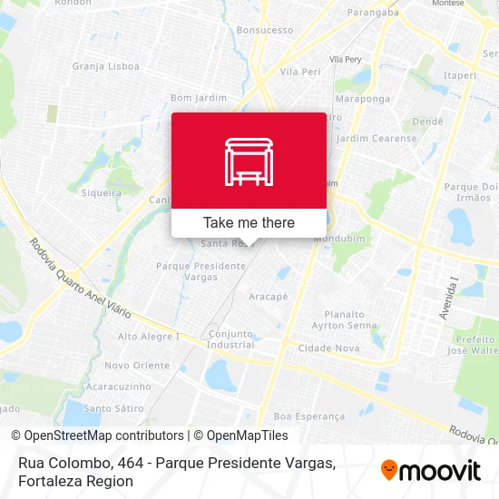 Rua Colombo, 464 - Parque Presidente Vargas map