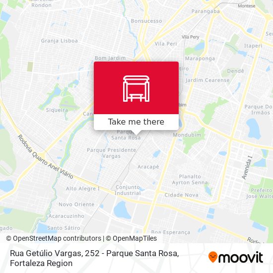 Rua Getúlio Vargas, 252 - Parque Santa Rosa map