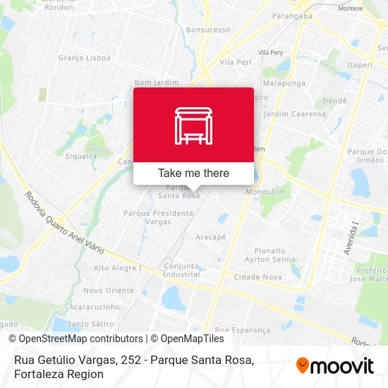 Rua Getúlio Vargas, 252 - Parque Santa Rosa map