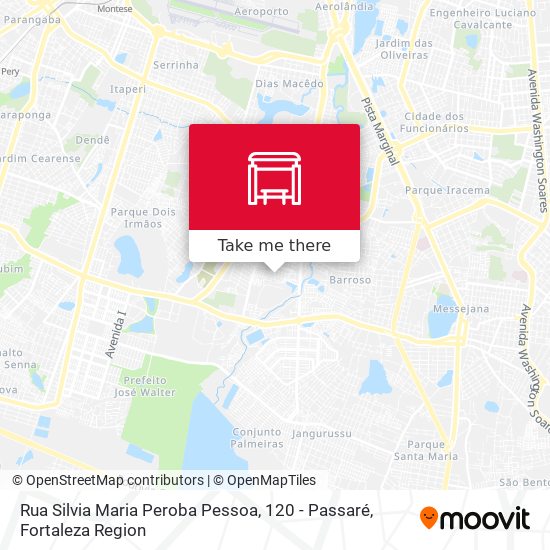 Rua Silvia Maria Peroba Pessoa, 120 - Passaré map