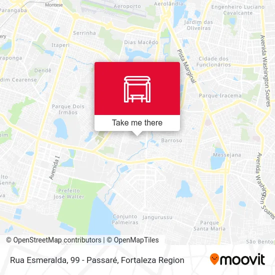 Rua Esmeralda, 99 - Passaré map
