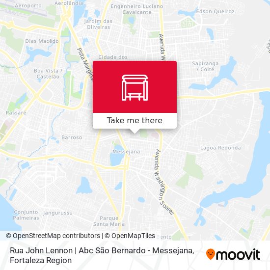 Rua John Lennon | Abc São Bernardo - Messejana map