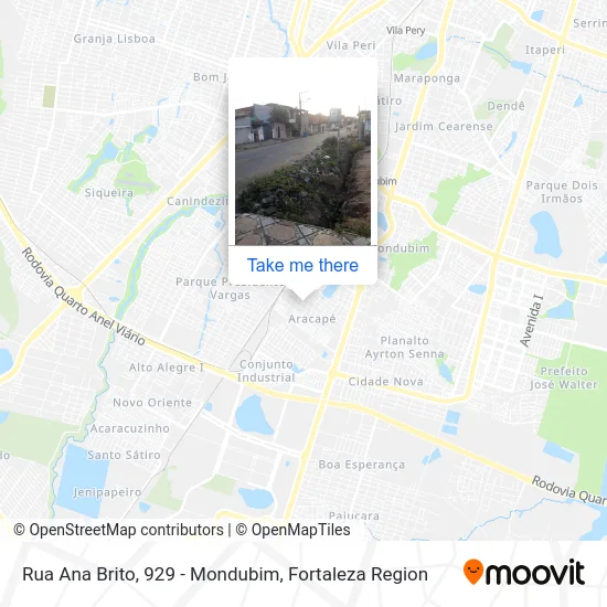 Rua Ana Brito, 929 - Mondubim map