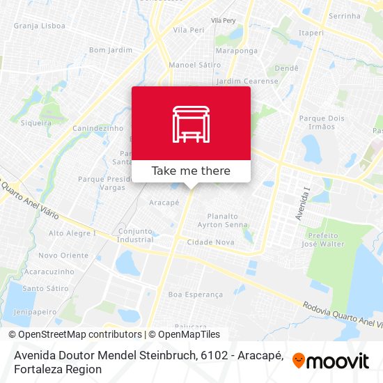 Avenida Doutor Mendel Steinbruch, 6102 - Aracapé map