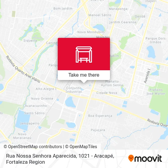Rua Nossa Senhora Aparecida, 1021 - Aracapé map