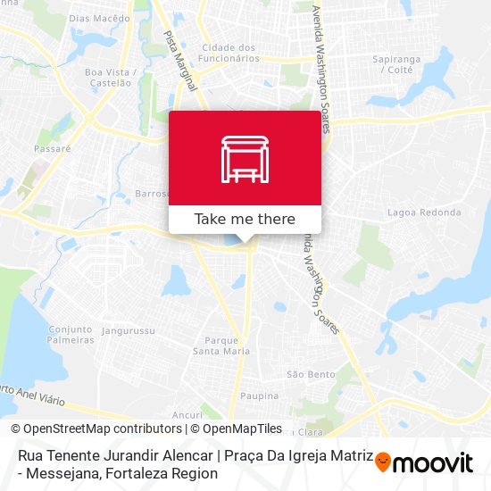 Mapa Rua Tenente Jurandir Alencar | Praça Da Igreja Matriz - Messejana