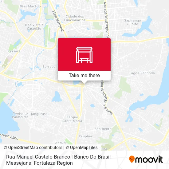 Rua Manuel Castelo Branco | Banco Do Brasil - Messejana map