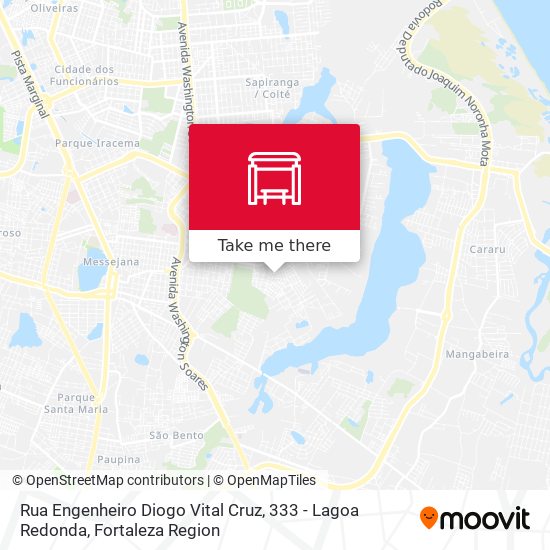 Rua Engenheiro Diogo Vital Cruz, 333 - Lagoa Redonda map