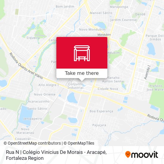 Rua N | Colégio Vinicius De Morais - Aracapé map