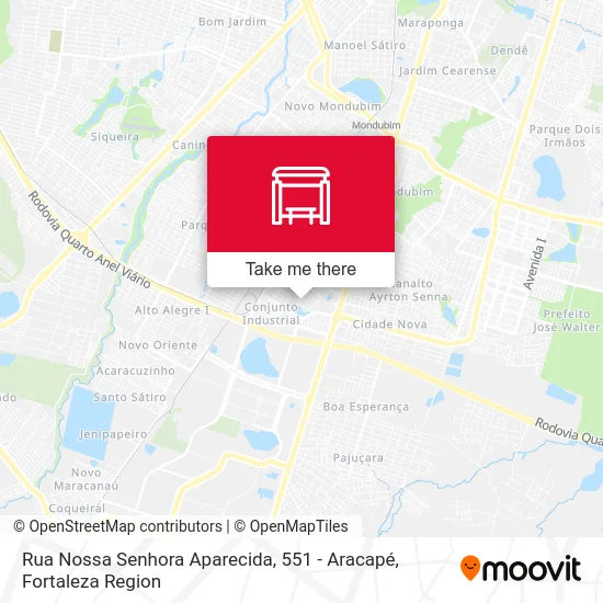Rua Nossa Senhora Aparecida, 551 - Aracapé map