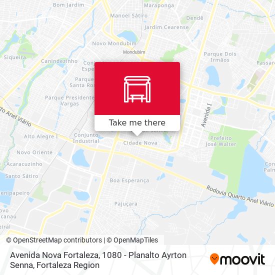 Avenida Nova Fortaleza, 1080 - Planalto Ayrton Senna map