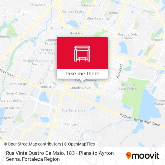 Rua Vinte Quatro De Maio, 183 - Planalto Ayrton Senna map
