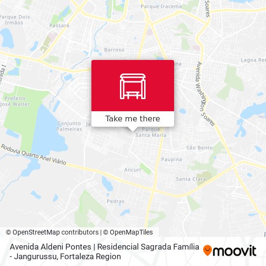 Avenida Aldeni Pontes | Residencial Sagrada Família - Jangurussu map