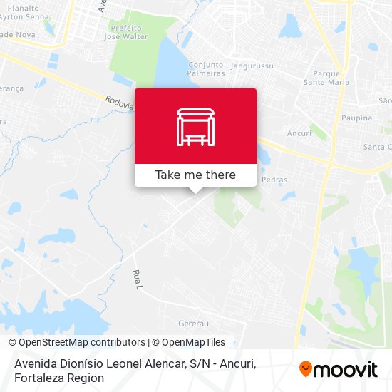 Mapa Avenida Dionísio Leonel Alencar, S / N - Ancuri