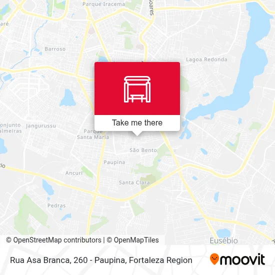 Rua Asa Branca, 260 - Paupina map