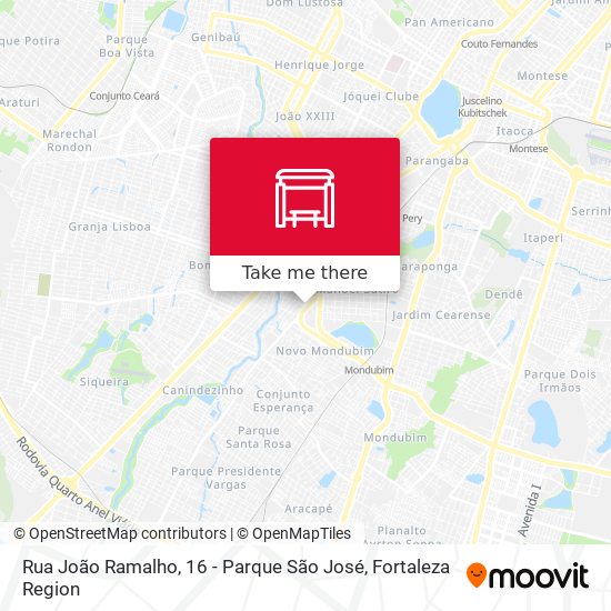 Mapa Rua João Ramalho, 16 - Parque São José