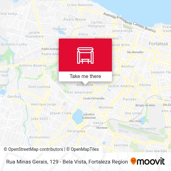 Rua Minas Gerais, 129 - Bela Vista map
