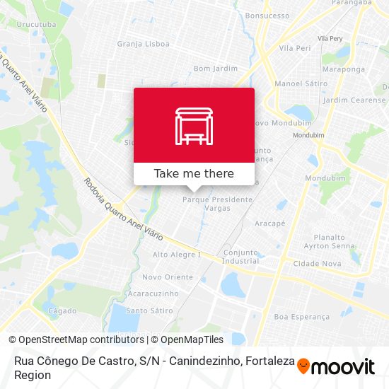 Rua Cônego De Castro, S / N - Canindezinho map
