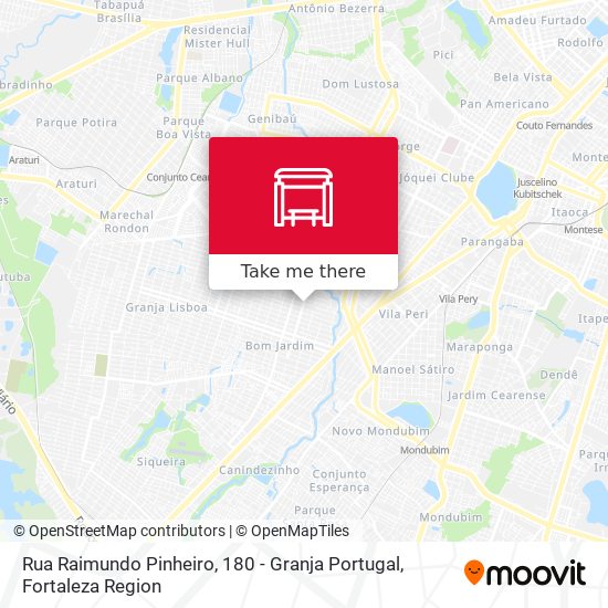 Rua Raimundo Pinheiro, 180 - Granja Portugal map