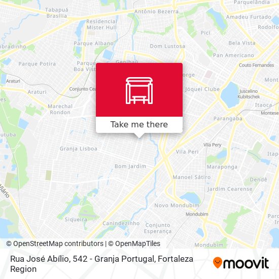 Rua José Abílio, 542 - Granja Portugal map