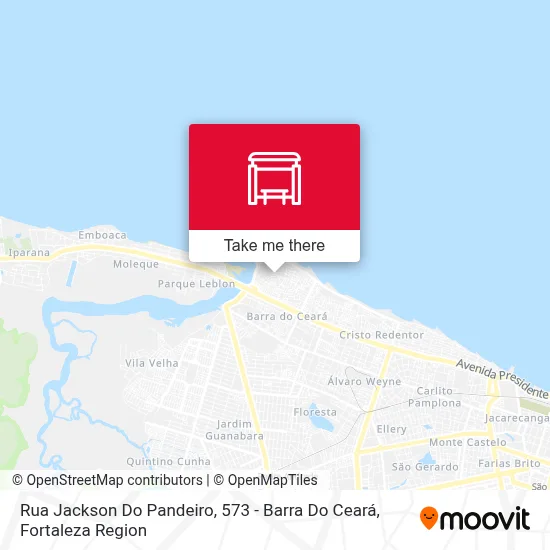 Rua Jackson Do Pandeiro, 573 - Barra Do Ceará map