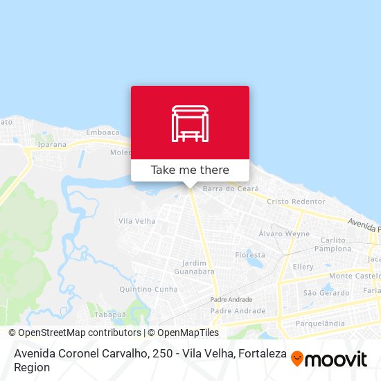 Avenida Coronel Carvalho, 250 - Vila Velha map