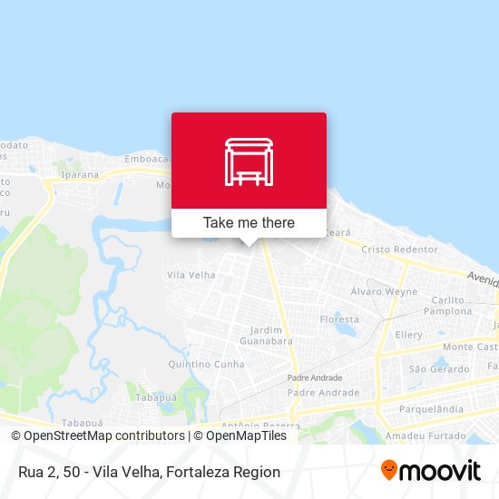 Mapa Rua 2, 50 - Vila Velha