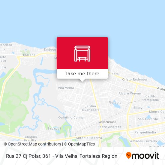 Rua 27 Cj Polar, 361 - Vila Velha map