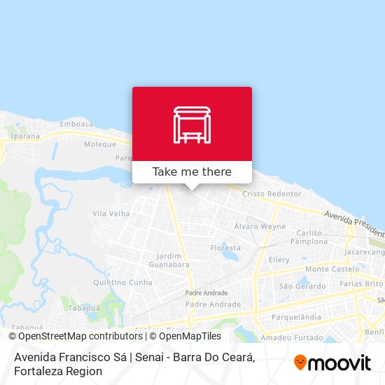 Mapa Avenida Francisco Sá | Senai - Barra Do Ceará