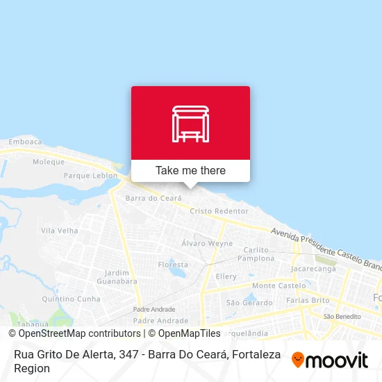 Rua Grito De Alerta, 347 - Barra Do Ceará map