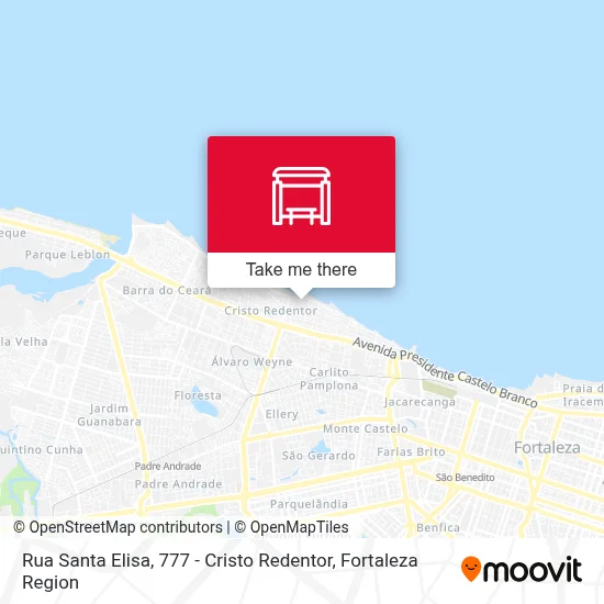 Rua Santa Elisa, 777 - Cristo Redentor map