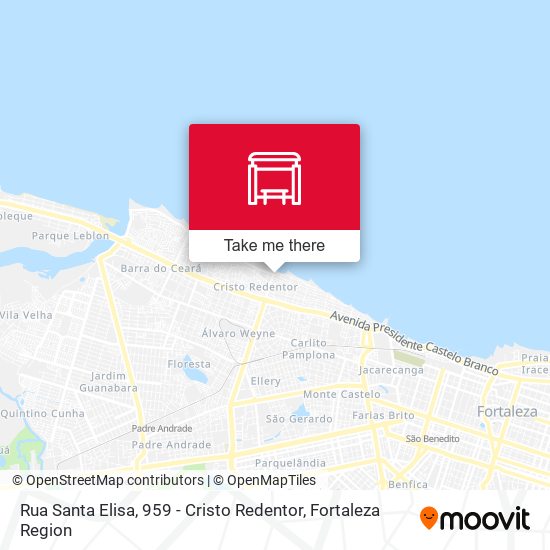 Rua Santa Elisa, 959 - Cristo Redentor map